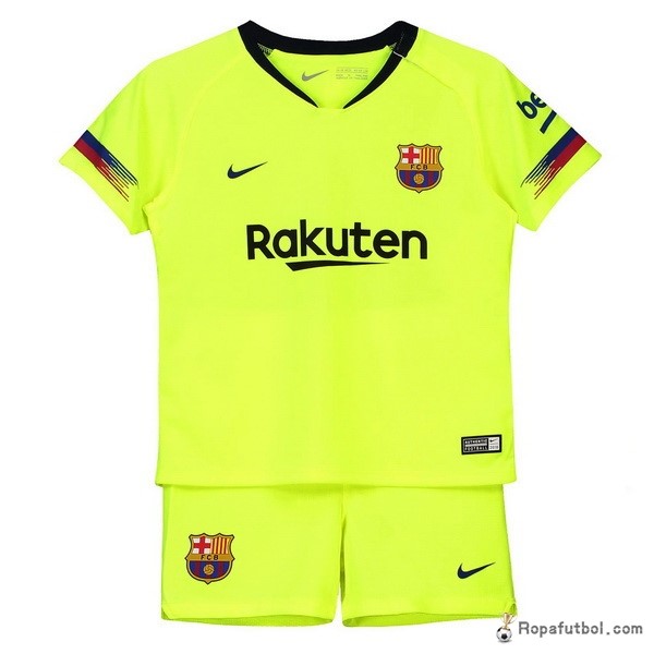 Camiseta Barcelona Replica Segunda Ropa Niños 2018/19 Verde